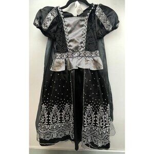 Girls' Gothic Queen Halloween Costume Dress Size Medium 10-12 Years